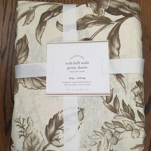 New Pottery Barn Nob Hill Toile King Duvet